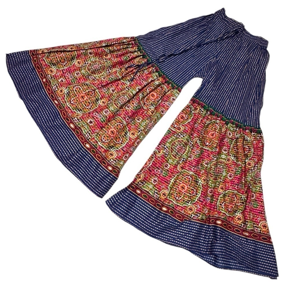 Kayseria Ladli Girls’ Bohemian Flared Palazzo Pants - Size 10-11